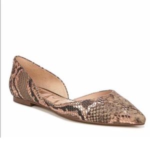 Sam Edelman Rodney Animal Snake-Print D'Orsay
Leather Point-Toe Size 6.5
